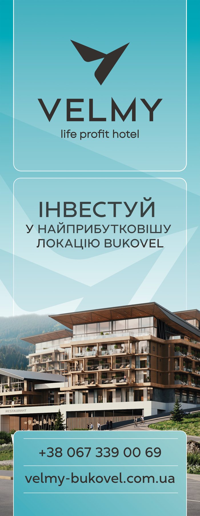 Макет вертикального банера VELMY