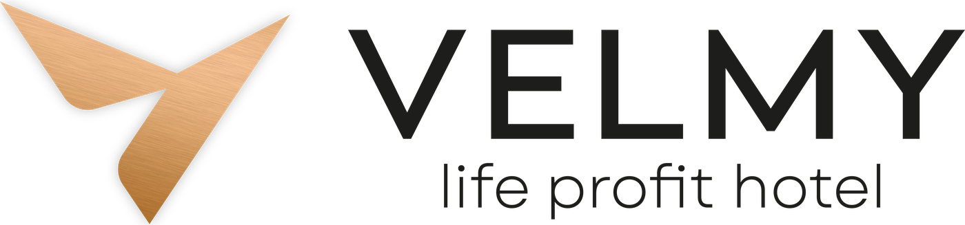 Логотип VELMY — life profit hotel